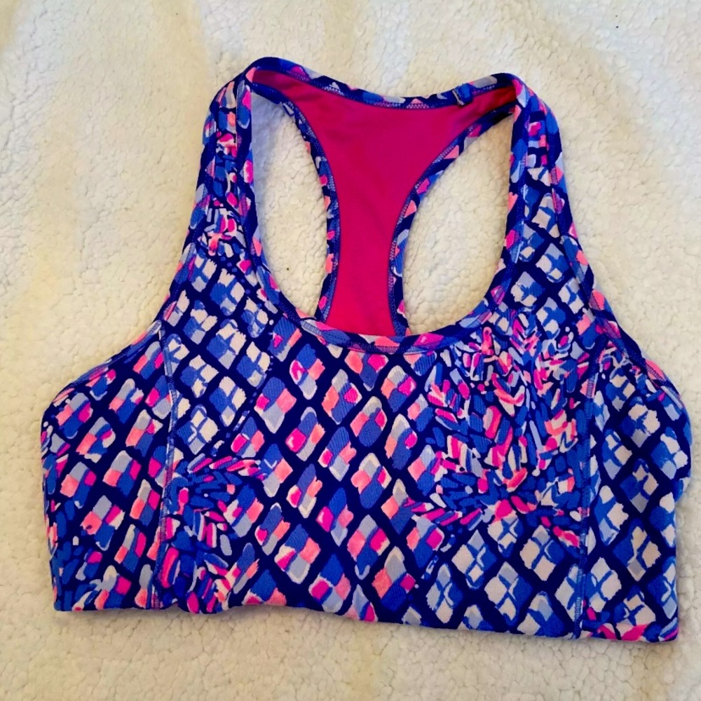 Lilly Pulitzer Luxletic Sports Bra
Top Blue Pink White sz XS
racerback